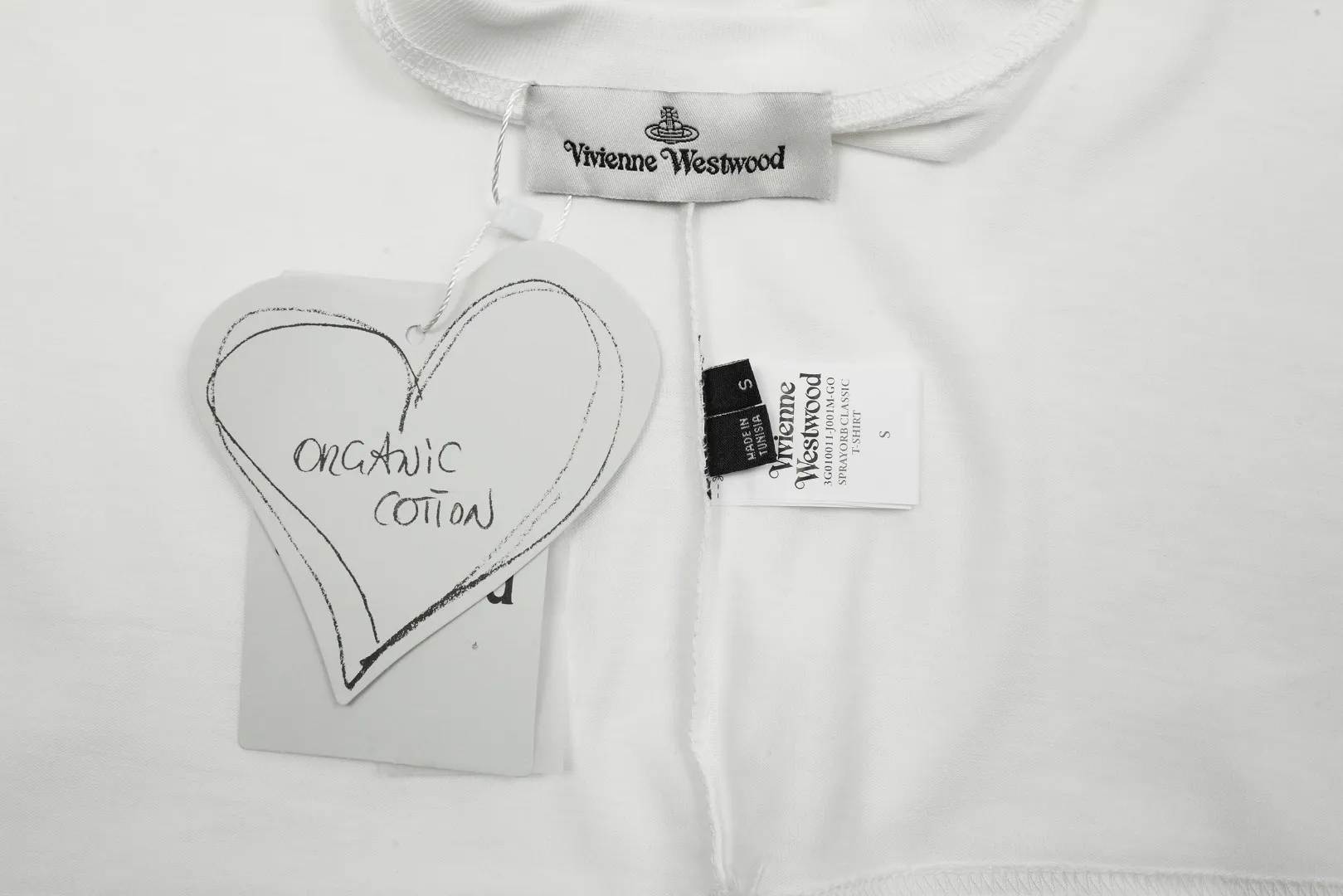 VIVI69#vivienne west wood Queen Mother West Vivienne Saturn small label short sleeves Based on the classic style, white with gray Saturn Size: XS-L Color: black white